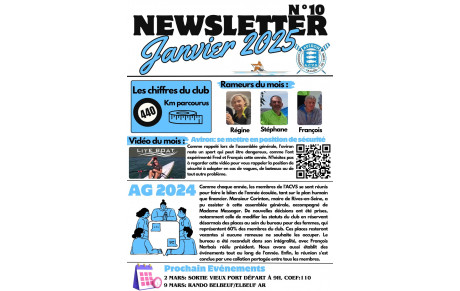 Newsletter janvier 2025